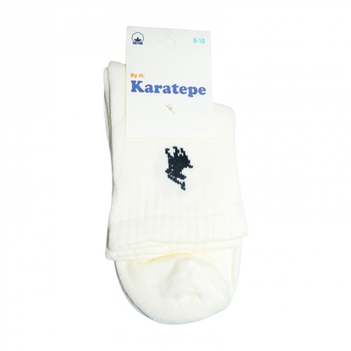 Sosete din bumbac pentru baieti, Karatepe 128051-2, Crem [3]