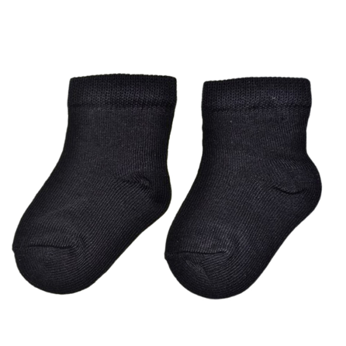 Sosete din bumbac pentru baieti, Milusie SST0611N-5-6, Negru [1]