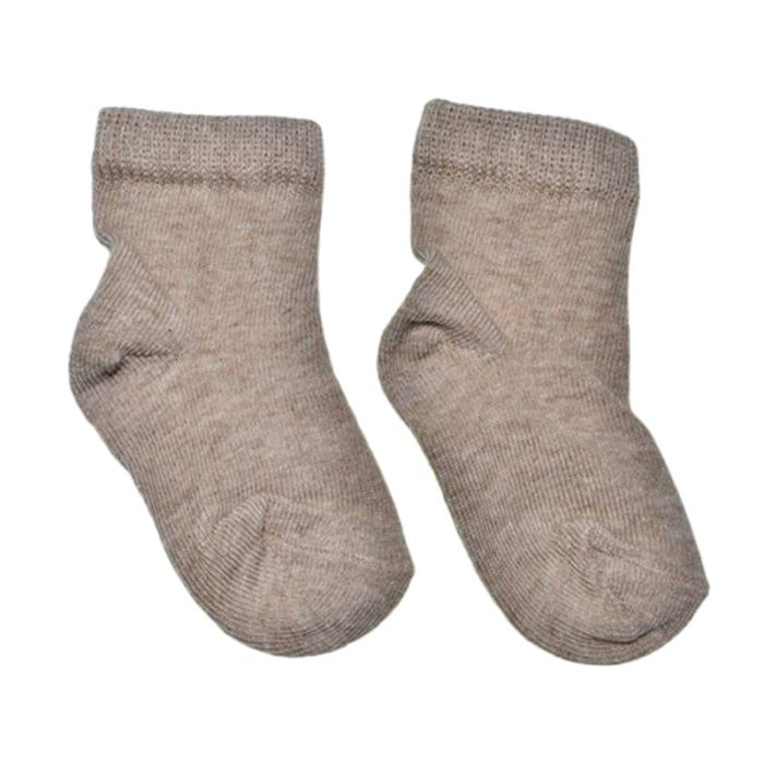 Sosete din bumbac pentru copii, Milusie SST0611B2-5-6, Bej [2]