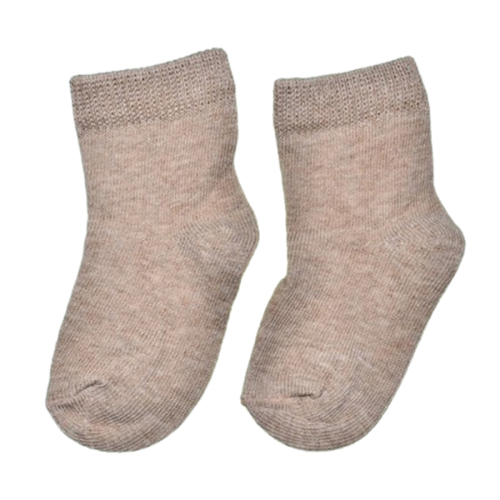 Sosete din bumbac pentru copii, Milusie SST0611B2-5-6, Bej [1]