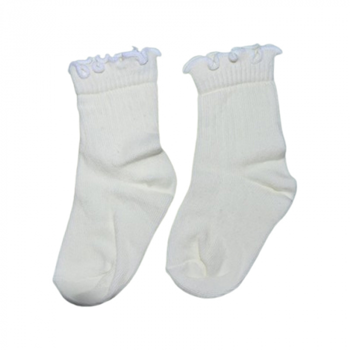 Sosete din bumbac, pentru fete, Karatepe 2508C, Crem [1]