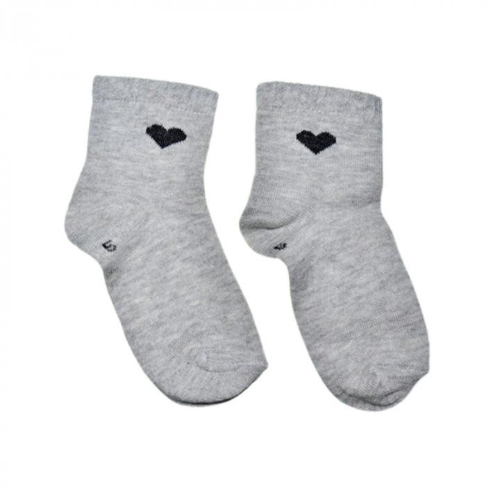Sosete din bumbac, pentru fete, Karatepe 2508IN, Gri [2]