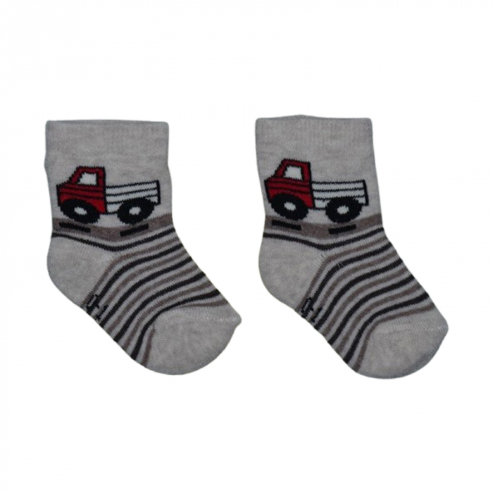 Sosete flausate pentru baieti, Mini Junior, SSTMJ-15B, Bej [2]