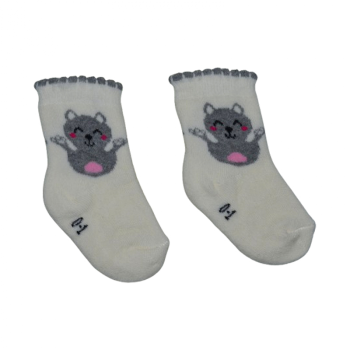 Sosete flausate pentru fete, Mini Junior, SSTMJ-11G, Galben [2]