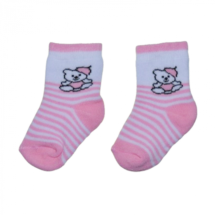 Sosete flausate pentru fete, Mini Junior, SSTMJ-1R, Roz [1]