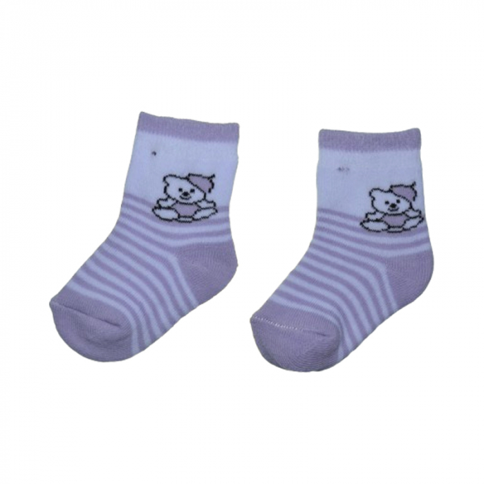 Sosete flausate pentru fete, Mini Junior, SSTMJ-2M, Mov [1]