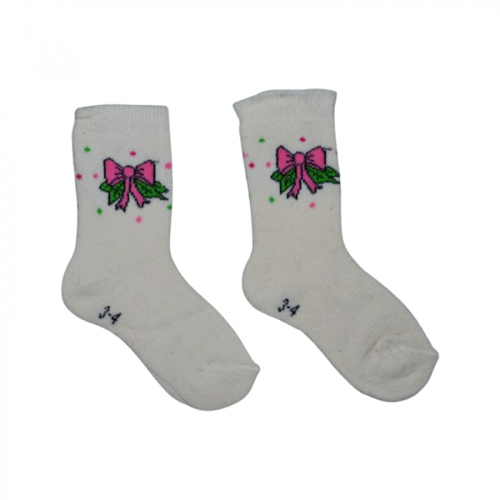 Sosete flausate pentru fete, Mini Junior, SSTMJ-6G, Galben [2]