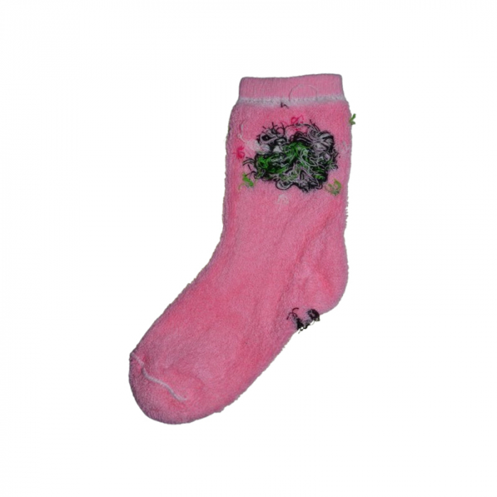 Sosete flausate pentru fete, Mini Junior, SSTMJ-7R, Roz [3]
