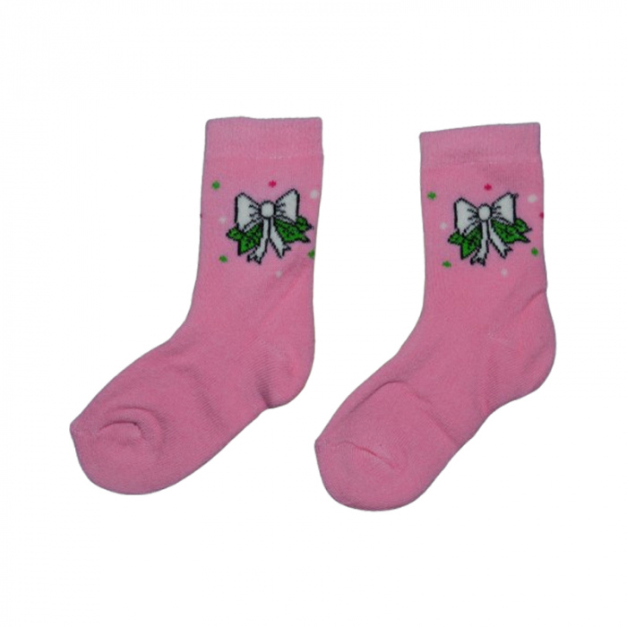 Sosete flausate pentru fete, Mini Junior, SSTMJ-7R, Roz [1]