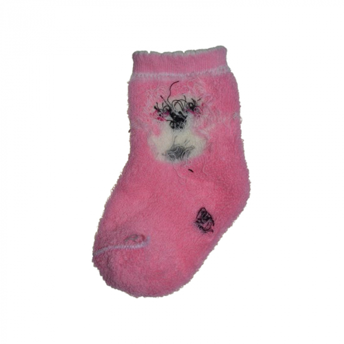 Sosete flausate pentru fete, Mini Junior, SSTMJ-8R, Roz [3]