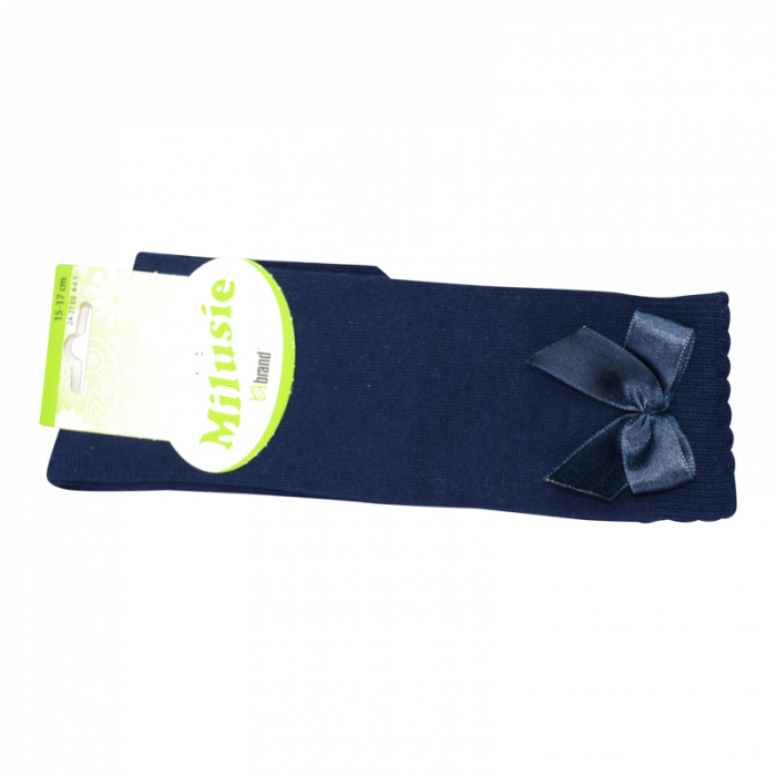 Sosete lungi pentru fete Milusie 5115B-28-31, Bleumarin [2]