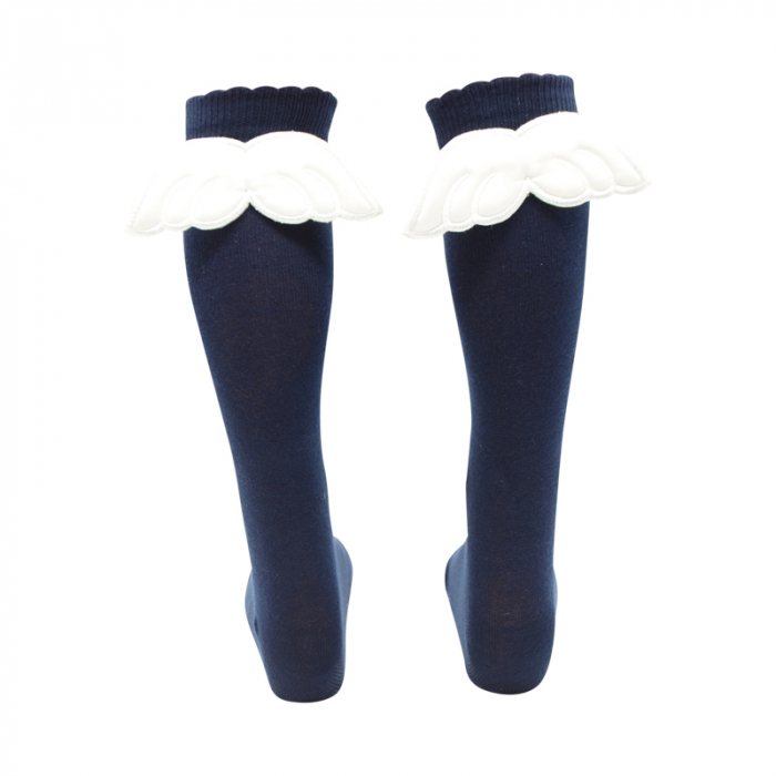 Sosete lungi pentru fete Milusie 5121B-20-23-7809, Bleumarin [1]