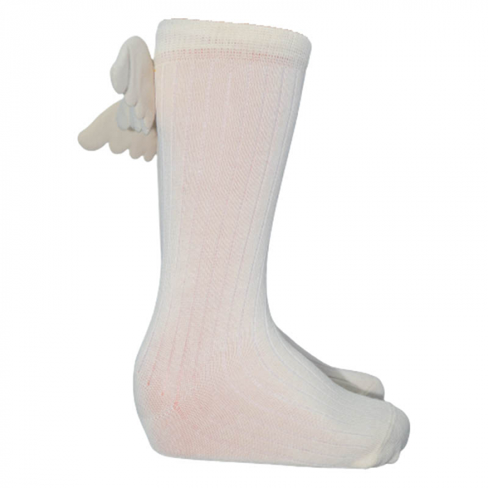 Sosete lungi pentru fete Zual S-240323, Crem [3]