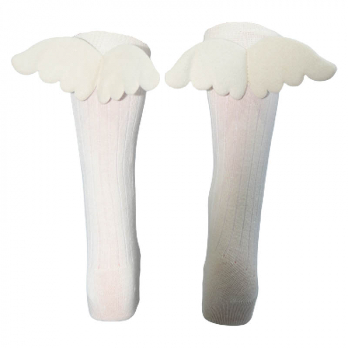 Sosete lungi pentru fete Zual S-240323, Crem [2]