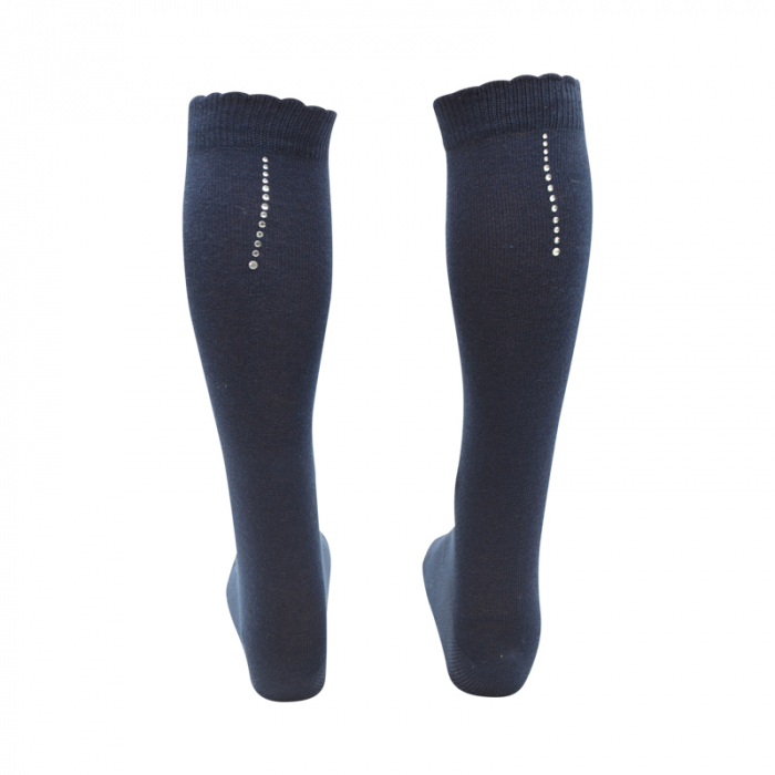 Sosete lungi pentru fete Milusie P002B-32-34, Bleumarin [2]