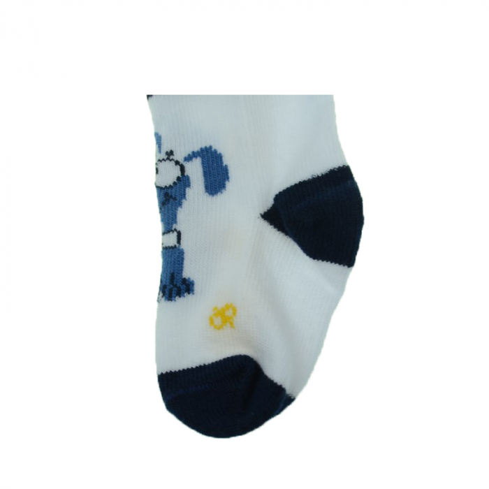 Sosete pentru baieti Milusie 2219-CNNA-5-6-cm, Alb [4]