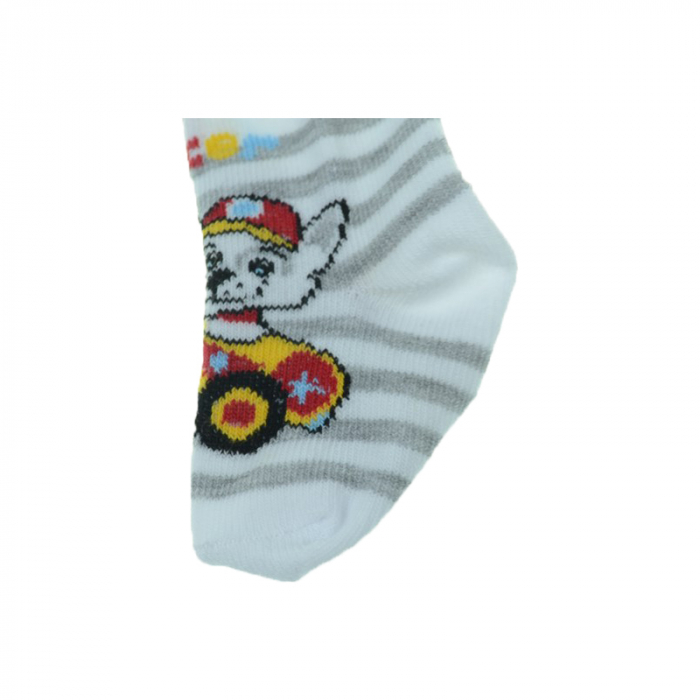 Sosete pentru baieti Milusie 2219-DNGA-5-6-cm, Alb [3]