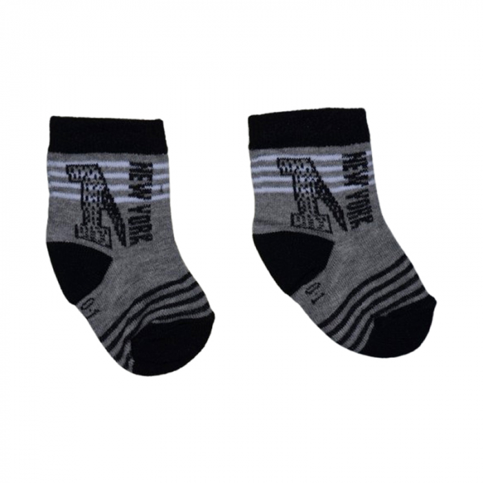 Sosete pentru baieti, Mini Junior, SSTMJ-25G, Gri [2]