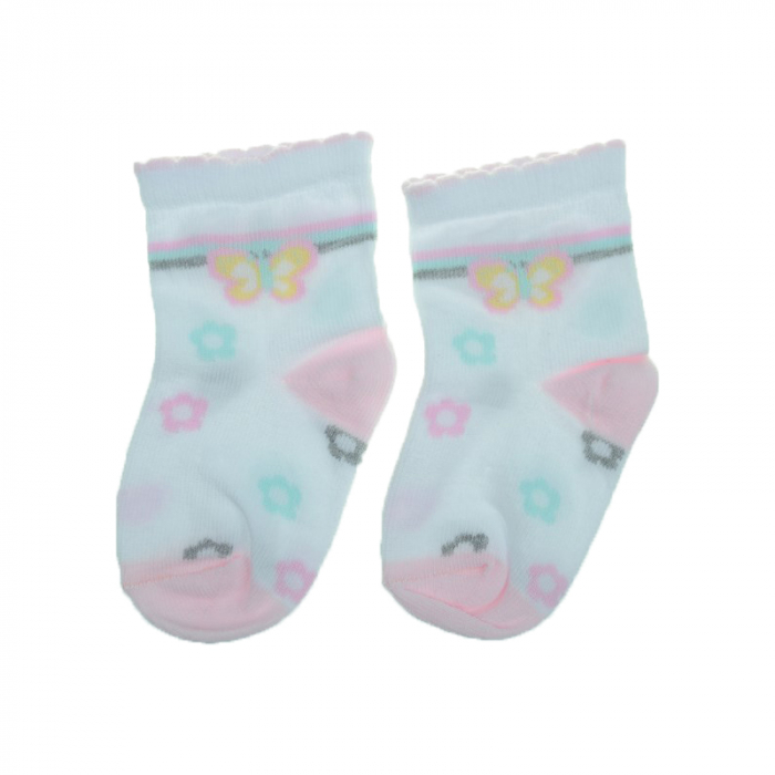 Sosete pentru fete Milusie 2219-BBE-9-10-cm, Alb [3]