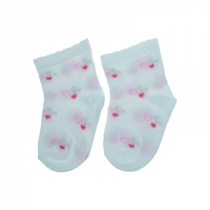 Sosete pentru fete Milusie 2219-CAD-7-8-cm, Alb [4]