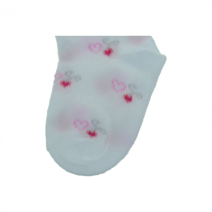 Sosete pentru fete Milusie 2219-CAD-7-8-cm, Alb [2]