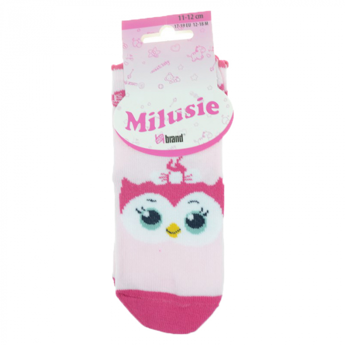 Sosete pentru fete Milusie 2219-CRO-11-12-cm, Roz [2]