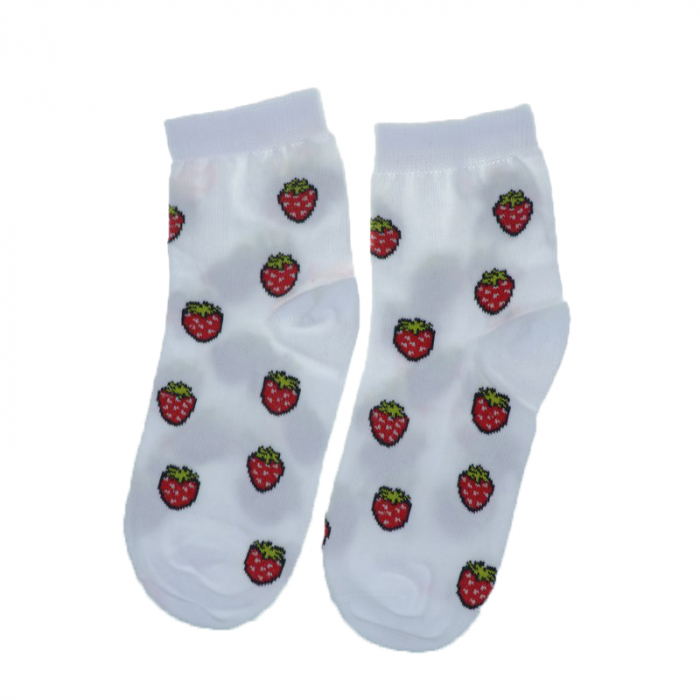 Sosete pentru fete Milusie 2232-CAPS-18-20-cm, Alb [3]