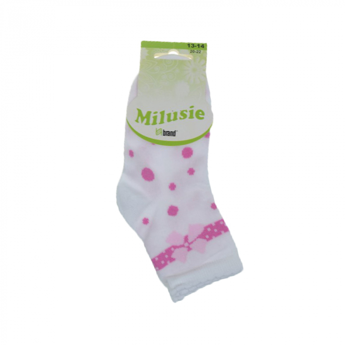 Sosete pentru fete Milusie B B 2220-6-13-14-cm, Multicolor [2]