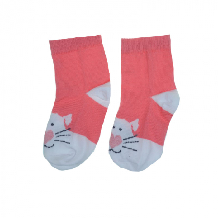 Sosete pentru fete Milusie B B 2220-CRPR-13-14-cm, Roz [2]