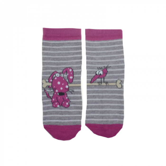 Sosete pentru fete Milusie B B 2265-CRD-13-14-cm, Gri [3]