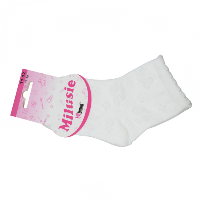 Sosete pentru fete Milusie B2233-A2-32-34, Alb [2]