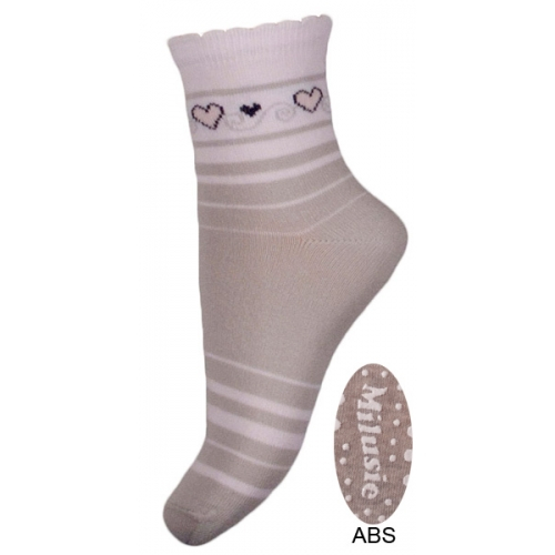 Sosete pentru fete cu ABS Milusie B2214F-G2-15-17-cm, Albastru [1]