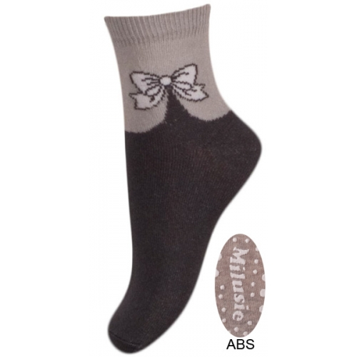 Sosete pentru fete cu ABS Milusie B2214F-M3-15-17-cm, Albastru [1]