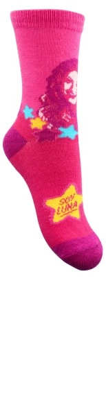 Sosete pentru fete Luna-Setino 881-200F-27-30, Fucsia [2]