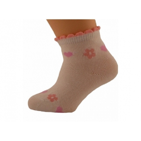 Sosete pentru fete Milusie B2219FC1-5-6-cm, Crem [1]