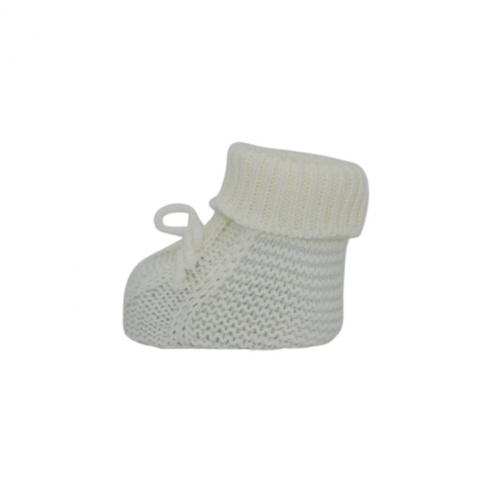 Sosete tricotate pentru bebelusi, Mini Junior SSTRT-MJ1, Crem [2]