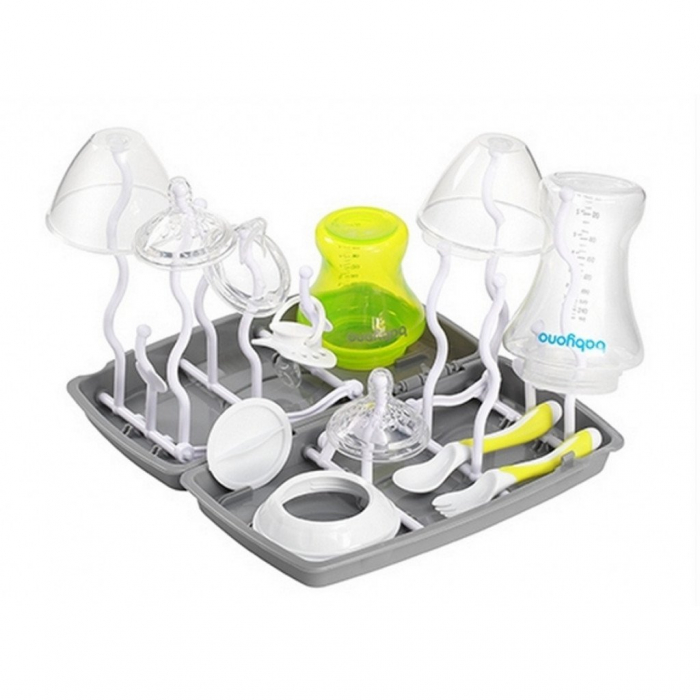 Suport pentru uscarea biberoanelor si accesoriilor BabyOno 1071/02, Gri [2]