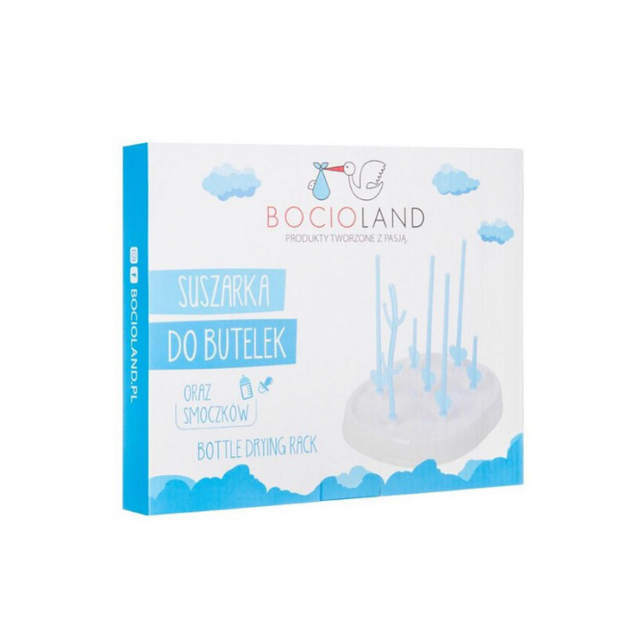 Suport pentru uscarea biberoanelor si accesoriilor Bocioland 650458, Albastru [2]