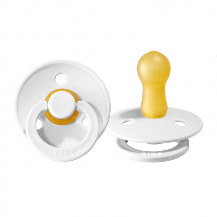 Suzetă dinamică din cauciuc natural  Hevea, Bibs 010004, M, Alb [2]