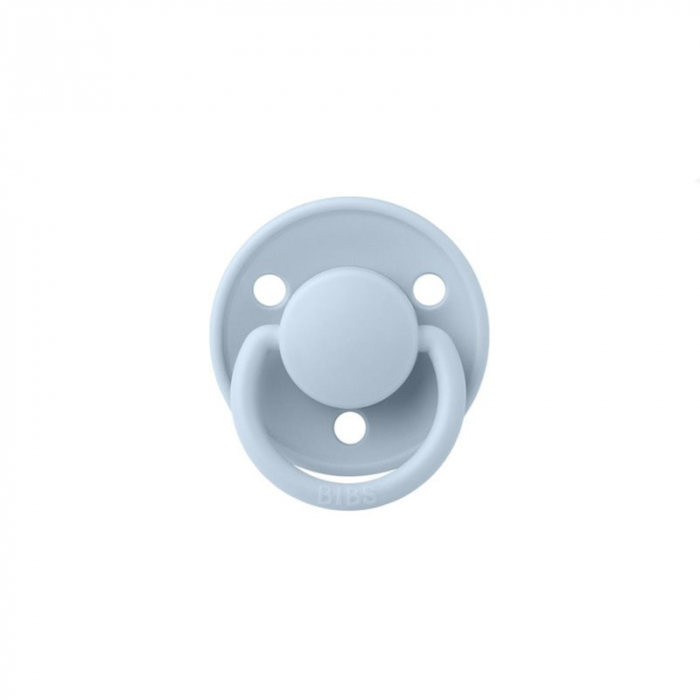 Suzeta anatomica din silicon Bibs De Lux Baby Blue 105281, Albastru [2]