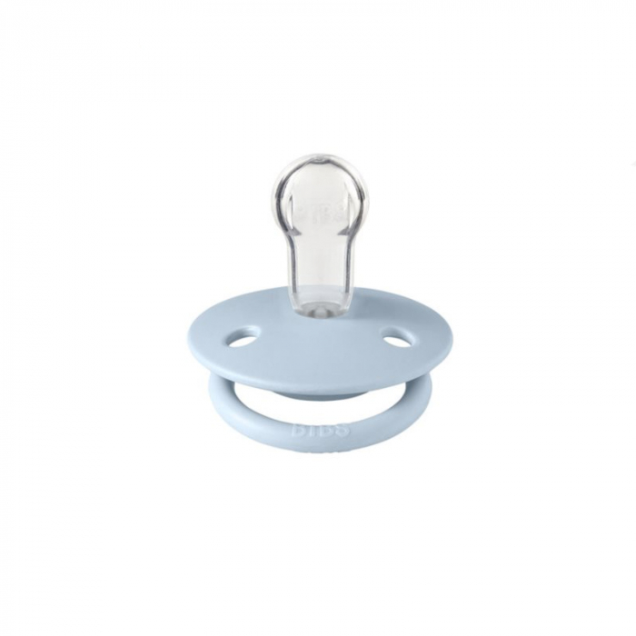 Suzeta anatomica din silicon Bibs De Lux Baby Blue 105281, Albastru [1]