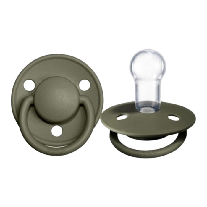 Suzeta anatomica din silicon Bibs De Lux Green Hunter 194797, Verde [2]
