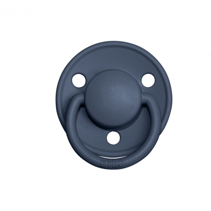 Suzeta anatomica din silicon Bibs De Lux Steel Blue 215355, Albastru [2]