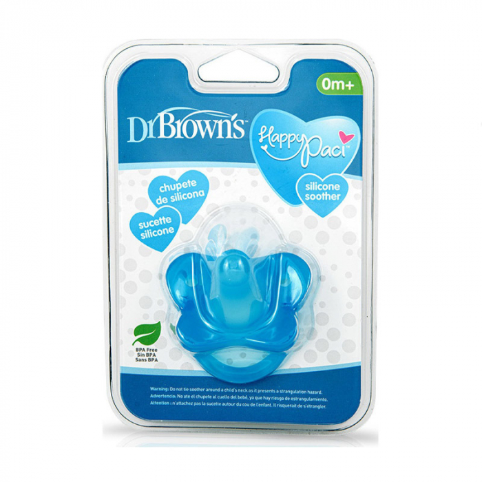 Suzeta anatomica din silicon Dr. Brown's 317433, Albastru [5]