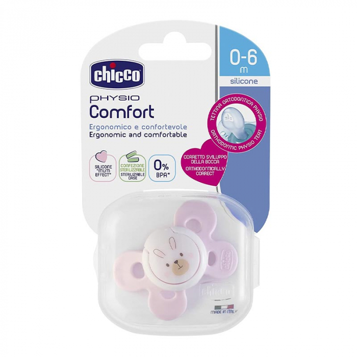 Suzeta ortodontica din silicon 0-6 luni Chicco Physio Forma 059010 [2]