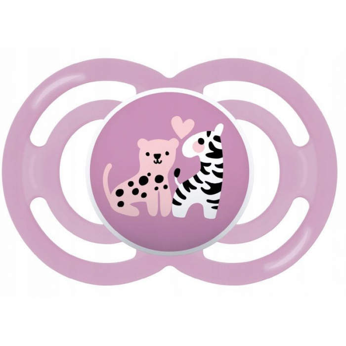 Suzeta ortodontica din silicon, MAM Perfect 831546, Roz [1]