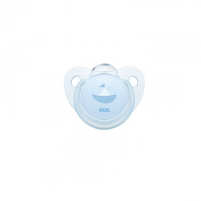 Suzetă ortodontică din silicon Nuk Baby Rose & Blue 730132-2, Albastru [1]