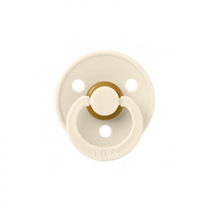 Suzetă simetrica, din cauciuc natural Hevea, Bibs Colour Collection 240210C, Crem [2]