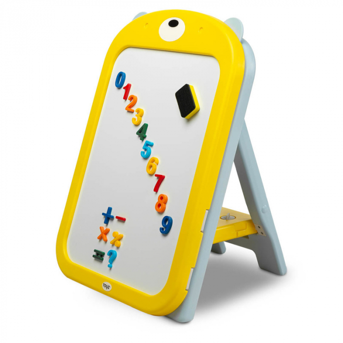 Jucarie tabla educativa cu scaun pentru copii Toyz MJ2103-16, Galben [2]
