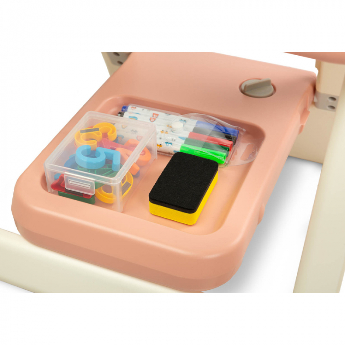 Jucarie tabla educativa cu scaun pentru fete Toyz MJ2103-17, Roz [2]